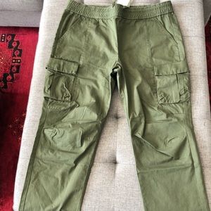 John Elliott Olive Cargo Pants Herringbone